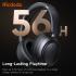 Mcdodo HP-1420 Active Noise Cancelling Headphones Long Music Foldable Design, up to 56H Normal Mode and 35H ANC Mode, Crystal-Clear Calls for Office/Flights - Black